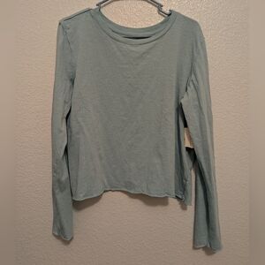 Anthropologie NWT Sky Blue Long Sleeve Top